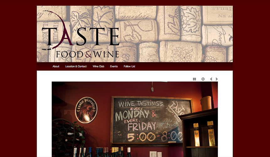 taste food and wine